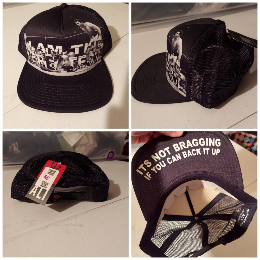 Ali Graphic Black Snapback Hat